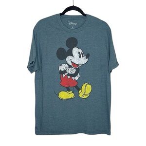 Disney Classic Mickey Mouse Blue Tee size Large